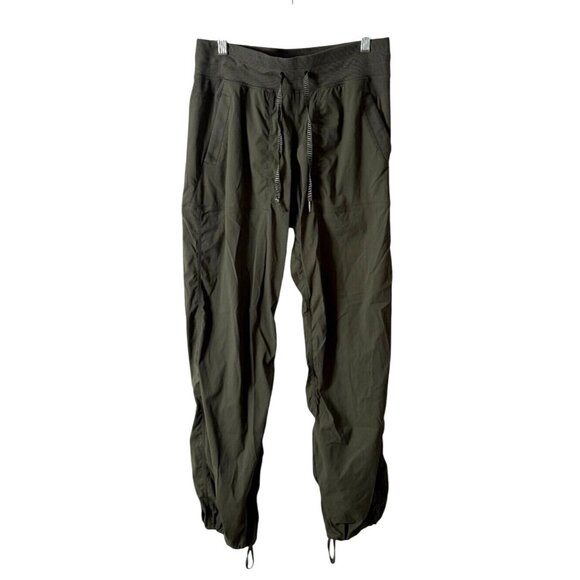 Lululemon Dance Studio Mid-Rise Full Length Pant Dark Forest Green Womens Size 8 - Picture 1 of 6